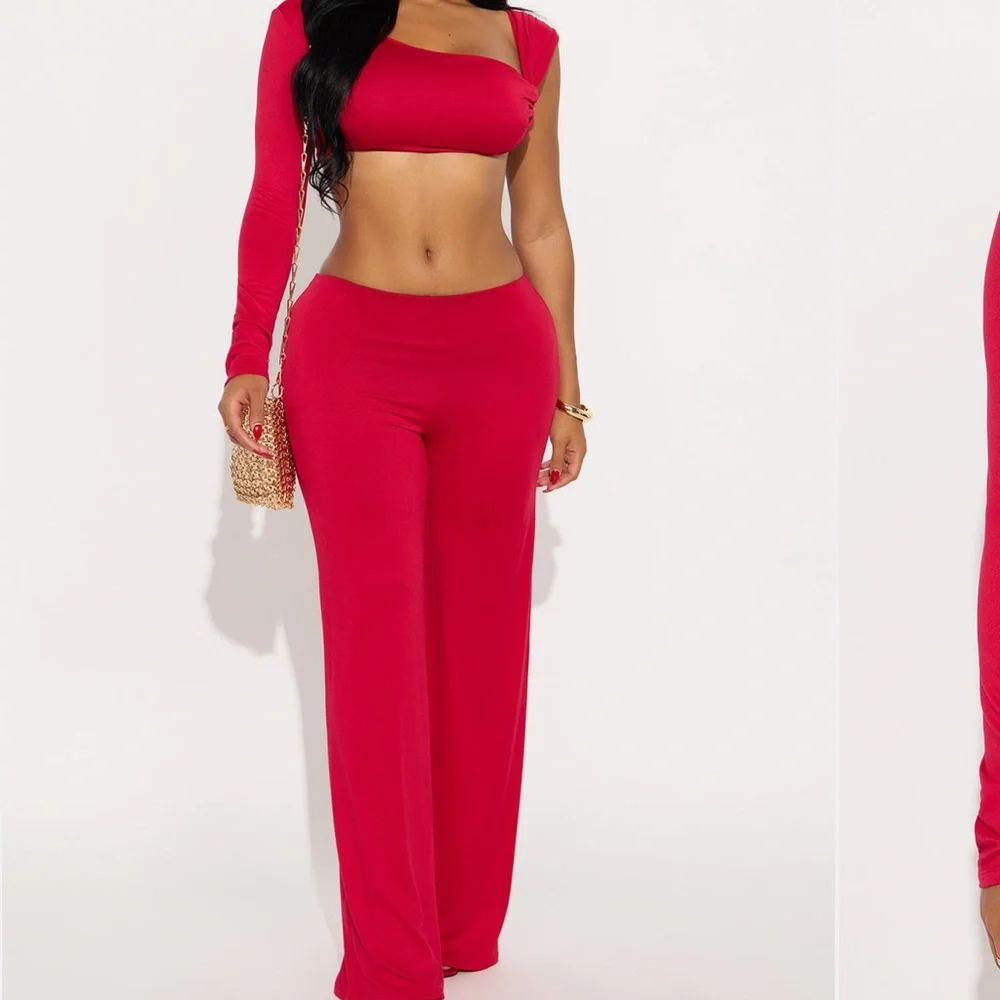 Red Pant Set - Picture 1 of 1